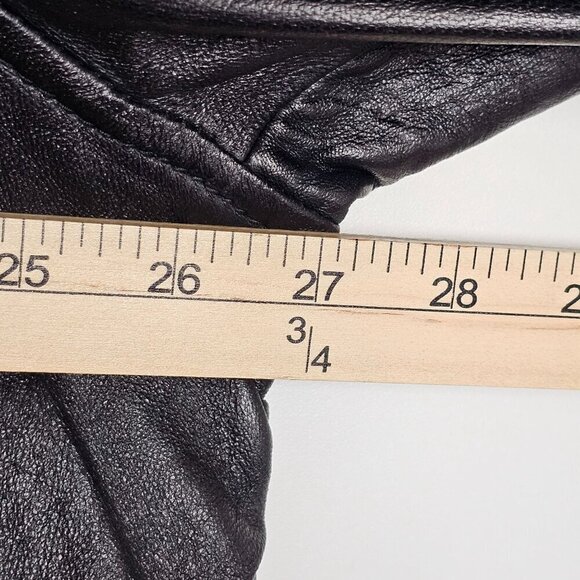 Vintage Milwaukee Leather Mens Black Genuine Leather Coat Jacket Oversized‎ XXL - Picture 10 of 13